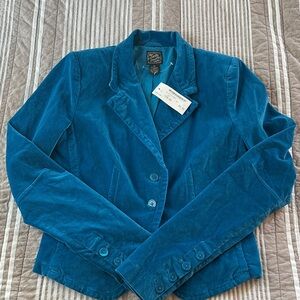 Lucky Brand Blue Velvet Women's Blazer